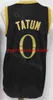 Men Basketball Jaylen Brown Jersey 7 Jayson Tatum 0 Home Black Green White Grey Blue Team Color College