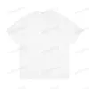 Xinxinbuy Hombres diseñador Tee camiseta 23ss Letras estampado de rayas manga corta algodón mujeres blanco negro rojo Albaricoque XS-L