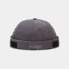 Berets ldlyjr Vintage Docker Cap Randless Hut atmungsaktive Mütze Hüte Baumwollverstellbarer Brief Vermietermänner und Frauen 34