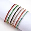 Bracelets à maillons 20 pièces couleur or à portée de main 3mm CZ Bracelet de Tennis Bracelet pour femmes mariage mode bijoux chaîne cadeau de fête