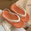 Slippers slippers flops vrouwen orthopedische string sandalen zomer 2023 mannen schoenen dikke bodem niet -slipwolk slippers buiten indoor strand dia's r230210