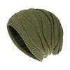 Berets Men#39; s dames gebreide baggy beanie oversized winter warme hoed ski slouchy dikke pet