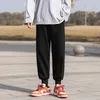 Erkekler Pantolon Yaz Boş zaman Erkekler S-5XL Gevşek Joggers Katı ayak bileği uzunluğunda spor şık Kore tarzı giyim harajuku pantolon sokak kıyafetleri
