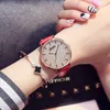 Avanadores de pulso Luxury Women Quartz Watches Montre Femme Horloge Leather Band Diamond Wrist Watch Fashion Crystal Rellojes