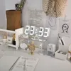 Orologi da tavolo da scrivania Smart 3d Sveglia digitale Orologi da parete Decorazioni per la casa Orologio da tavolo digitale a led con temperatura Data Ora Orologio da tavolo grande nordico
