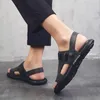 Sandálias sandali slide uomo coro para sapatos de cuero transpiráveis ​​erkek rasteira piel clássico sandel masculina hombre homme casa zandalias
