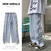 Men's Pants Hybskr Cross Ribbon Jeans Baggy Designer Brand Denim Fashion Y2K Gothic Streetwear Korean Clothing Male Trousers Y2302