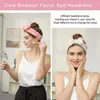 Headwear Spa Headband Bow Hairband Women Face Makeup Head Band Soft Coral Fleece Hair Accessories For Skincare