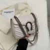 2023 Purses Clearance Outlet Online Sale ￅrets popul￤ra broderi Autumn och Winter New Women's Cresatile Chain Crossbody Bag Super Fire Small Square