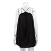 Casual Dresses Sexy Spice Girl Dress Careful Machine Backless Satin Drape Hanging Neck Suspender Skirt Female