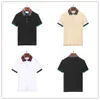 2023 Summer Designer Hommes Polos Chemises Femmes Luxe Col Couleur Poche avant Stripe Imprimer T-shirts Broderie Lettre Imprimer T-shirt Casual Poloshirt Blanc 375