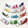 3D -nyhet Canvas sneaker Tennis Shoe Keychain Key Chain Party Jewelry Key Chains Fashion Keyring Pendant Key Ring