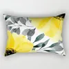 Travesseiro de travesseiro amarelo simples retangular geométrico Poliéster Pillowcase Sofá Capa de almofada 30x50cm Decoração de casa de moda suave boho