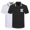 デザイナーメンズポロ高級黒と白のさまざまなスタイルシャツラペル半袖カジュアル刺繍綿100%ブランド綿ハイストリートビジネスファッション3XL#99