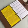 Kobiety mężczyzn skórzane notebookowe torby Uchwyt Kredyt okładka mody dziennik małych pierścionków planner notebooków wih worka na kurz i b3259