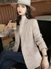 Women's Suits Office Lady Blazer Casual Elegant Long Sleeve Fashionable Double Breasted Solid Color Chic Outerwear