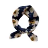 55*55cm Fashion Polka Dot Leopard Silk Scarf DIY New Styles Women Head Neck Satin Hair Ties Bands Small Square Scarf Neckerchief