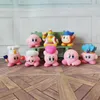 Jouets de bain Ensemble de 8 pièces de figurines d'action Kirby Collection Figurines en PVC rose mignon Objets de collection Meilleur cadeau de Noël pour enfant GirlJ230210