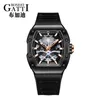 Armbandsur Gatti Top Craft Watch Carbon Fiber Men Hollow Automatic Mechanical Niche Light Luxury Sports - Coconut Treewristwatches Will22