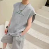 衣類セット子供の夏の男の子の服セットTシャツパンツカジュアルスポーツスーツキッズ衣料品トラックスーツティーン衣装4 6 8 9 10 12 14年w230210