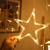 Andra festliga festförsörjningar Star Moon LED Curtain Garland String Light Eid Mubarak Ramadan Decorations For Home 2023 Islam Muslim Event Decor 230209