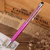 Ballpoint Pens Jonvon Satone 25 Pcs Creative Rotary Metal Ball Pen Polychrome Style Metal Pen Gift School Supplies Pens For Writing Stationery 230210