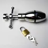 Groothandel - Vergrendeling Anale peer Toys Buttplug Stop Stopper Volwassen games BDSM Bondage Gear Slave Trainer Fetisj Pleasure Seksproducten voor hem Haar XL