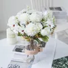Dekoracyjne kwiaty sztuczne wysokiej jakości jedwabna lawenda hortensja stokrotka bukiet ślubny na dom świąteczny