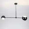 Lichter Nordic Einfache Kronleuchter Designer Decke Kronleuchter Led-beleuchtung für Wohnzimmer Dekoration Kreative Schwarz Metall Hängen Lampen 0209