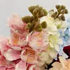 Decoratieve bloemen 10 stks kunstmatige zijden larkspur violet delphinium beige/roze/roze rood/oranje/lichtblauwe kleuren cymbidium orchidee