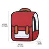 Schooltassen 2023 Creatieve vrouwen 2d Tekening Backpack Cartoon Bag Comic Book Bag voor tiener Girls Daypack Travel Rucksack 230210