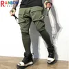 Pantaloni da uomo Rainbowtouches Sport Uomo Collant elasticizzato Assorbimento del sudore e traspirante Fitness Casual Multi tasche Cuciture Cargo Mens Y2302