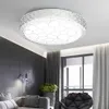 크리스탈 LED 천장 램프 샹들리에 거실 장식 48W 3 컬러 조절 가능한 패널 조명 침실 부엌 조명 0209