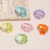 Solitaire Ring ZOSHI 6pcs/set Gummy Bear Rings for Women Girls Candy Color Fashion Finger Seed Beads DIY Cute Jewelry Y2302