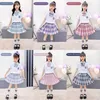 Clothing Sets 2023 Girls Classic JK Clothing Set Summer Short Sleeves Kids Princess Top and Skirt 2Pcs Suits School Uniform with Tie and Sock W230210