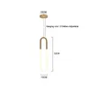 Modern Simple U Shape Pendant s For Room Bedside With Long Wire Dimmable High Ceiling Hanging Light Decor 0209
