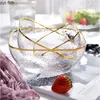 Bowls Transparent Phnom Penh Glass Bowl Fruit Plate Salad Snack Dessert Soup Plates Noodle Decorative Tableware