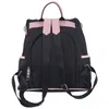 Bolsas escolares casuais oxford moda couro mochila feminino zíper ombro feminino adolescente 2023 230210