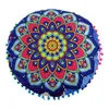 Pillow Zipper jedwabna poduszka okrągła artystyczna okładka medytacji Osmańskie szampana poduszki dekoracyjne rzut dekoracyjny