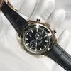 Luxury Rose gold Men luxury watch Blue dial sapphire glass quartz with chronograph function works Master all sub dials works226B