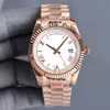 Męskie zegarki 41 mm mody tarcza ze stali nierdzewnej Rose Gold Pasek mechaniczny Ruch Mechaniczny Gentlemowie oglądają modę swobodne na rękę Orologi di Lusso