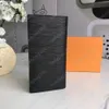 ファッションメンズウォレットクラシックメンズウォレットストライプテクスチャウォレット複数のbifold long long Small Wallet with Box292H