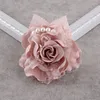 Dekorativa blommor 5pieces/väska bröllop brudgummen brudgummen boutonniere blommor party prom corsage spets rose brosch flicka hår