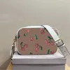 Novo Produto C Print Camera Bag COABAG Cherry Shoulder Bags For Women Designer Bag Brown Purse Chain Crossbody Bags Couro Handbags Wallet 230209