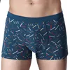 Sous-pants Boxières pour hommes shorts hommes Coton sous-vêtements Houte à bout de souffle Mâle Male Stretes Strethed Fashion Letter Print Men's Boxer