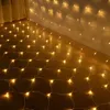 Net Mesh Lighting 240 LEDS Stringlichten voor kerstbomen struiken Holiday Party Outdoor Wall Garden Decorations Oemled