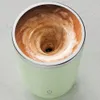 Tazze 350ml Automatico Caffè Latte Succo di Miscelazione Tazza di Miscelazione Automatica Acciaio Inox Pigro Rotante Magnetico 230210