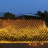 200 светодиод 9,8 фута x 6,6 фута прохладный белый на открытом воздухе Fariy String String Light Decorative Lighting 1,5 м x1,5 м