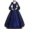 Casual Dresses for Women Vestidos Medieval Party Princess Renaissance Cosplay Lace Floor Length Dress Maxi Vintage Gothic