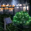 Tuindecoraties 32m 22m 12m 7m Solar LED Licht Outdoor Festoon Lamp Fairy String 1 ~ 2pc Waterdichte kerst Garland Yard Decoratie 221122